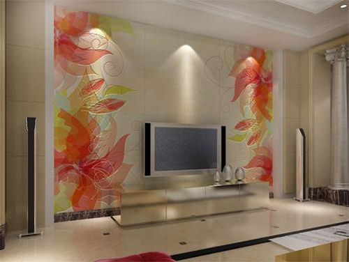 萬(wàn)能平板打印機(jī)打印瓷磚背景墻